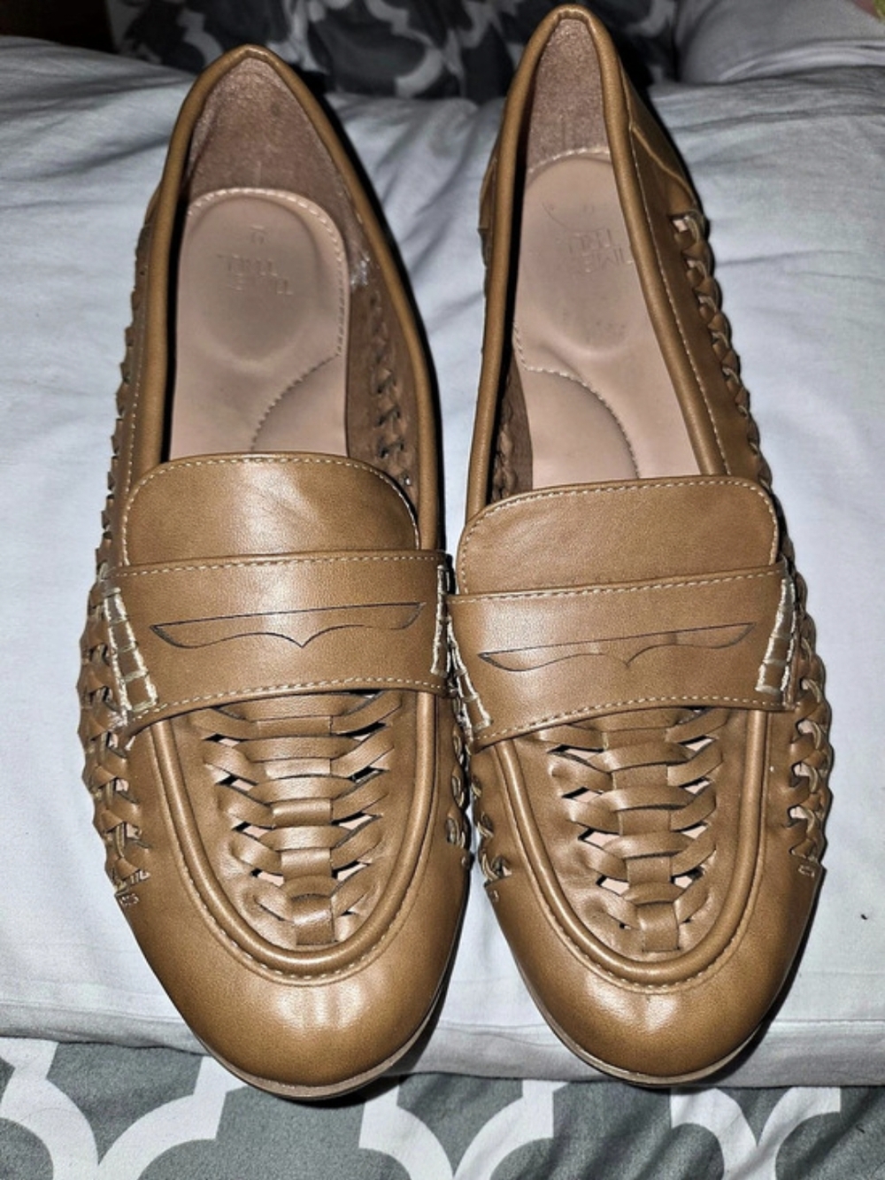 Woven Loafers Brown US 9 / EU 40.5 Good